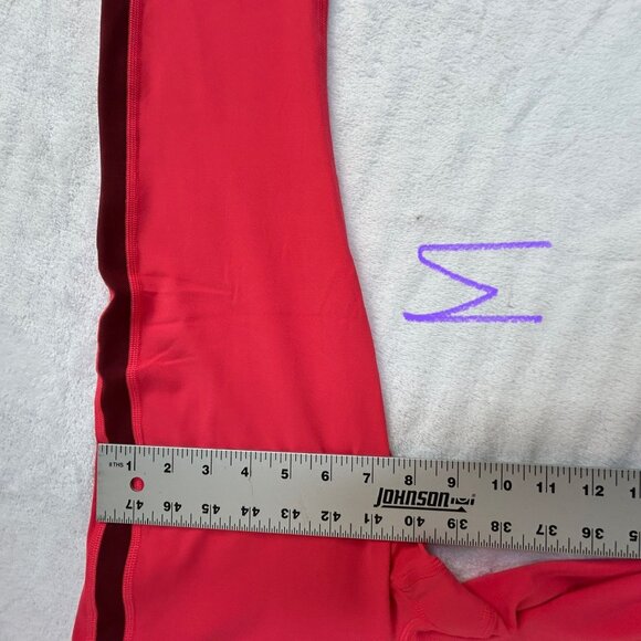 Athleta Elation High Rise Colorblock 7/8 Tight Leggings Red Medium Yoga New $99 - Picture 7 of 8
